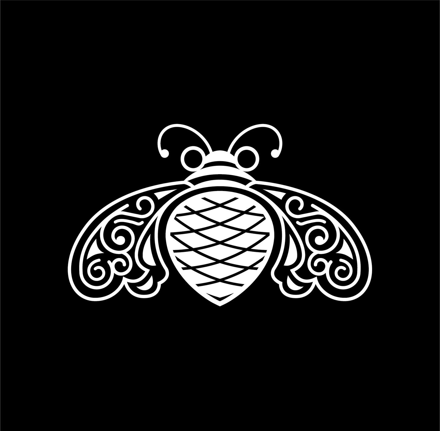 Patron - Bee Logo - B&W